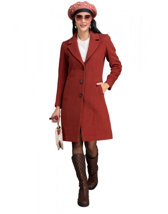 Women Coat Brick